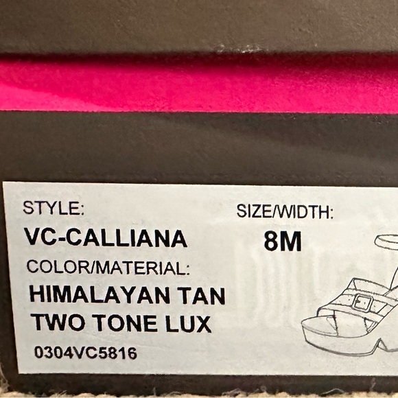 Vince Camuto Calliana Tan Wedge Sandals - Picture 3 of 6